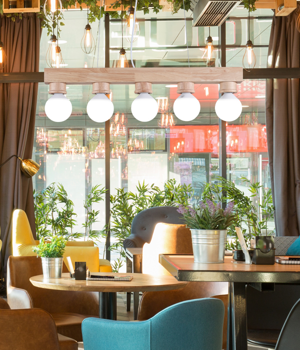 우드롬 우드식탁등 5등 주방식탁조명